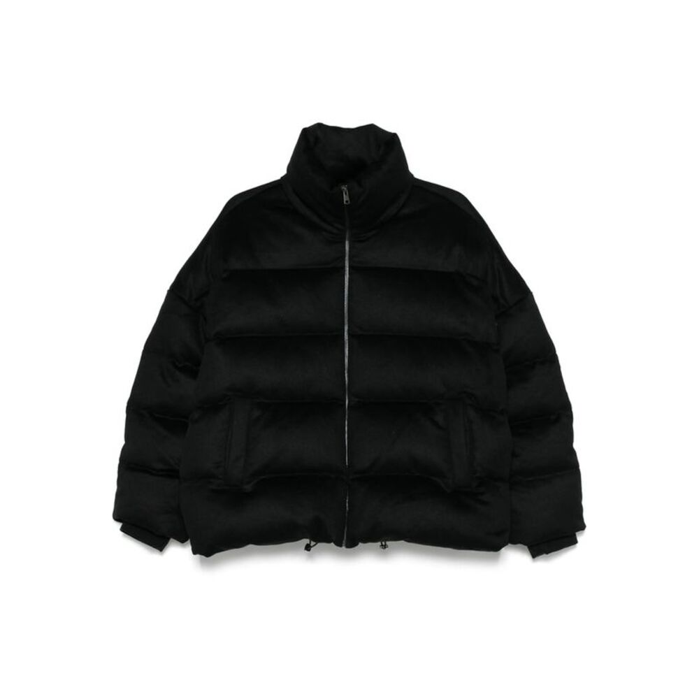 Soft Goat Black Jackets - Puffer Jackets Women